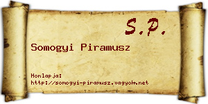Somogyi Piramusz névjegykártya